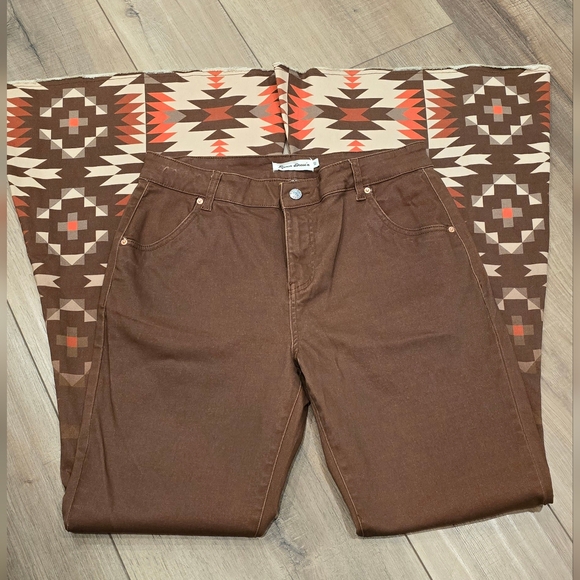 Ranch Dress’N Denim - Ranch Dress'n Womens Flare Jeans Brown Size 10 Tall